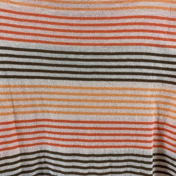 Guided Series Coral Grey Yellow Striped Sweater - Picture 7 of 7